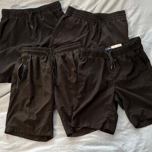 Lot of 4 Boys Shorts -black size Large